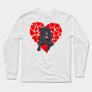 Labrador Queen of Hearts! Especially for Labrador Retriever owners! Long Sleeve T-Shirt